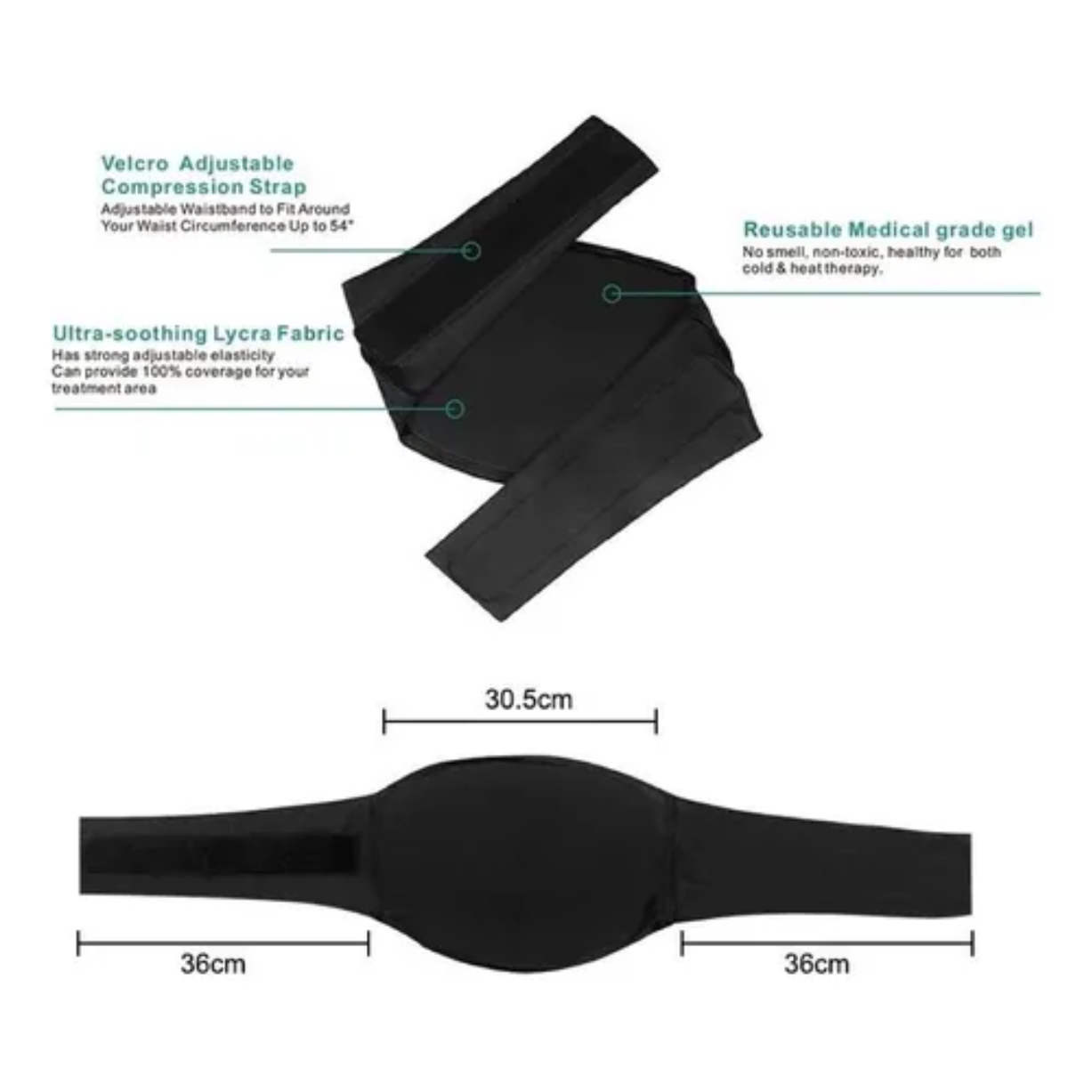 Miniatura 4 de Faja Compresion Gel Frio Calor Alivia